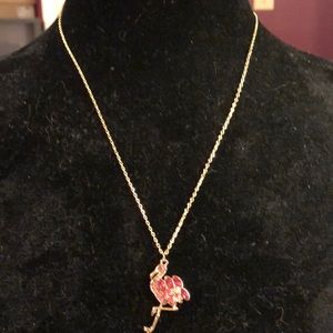 Gold flamingo 🦩 necklace